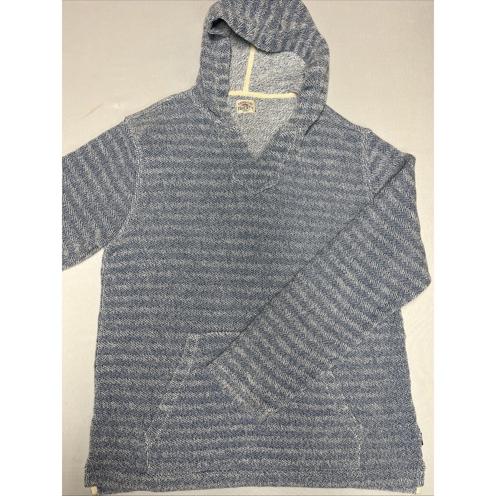 Faherty Baja Beach Whitewater Hoodie Poncho Mens S Womens M